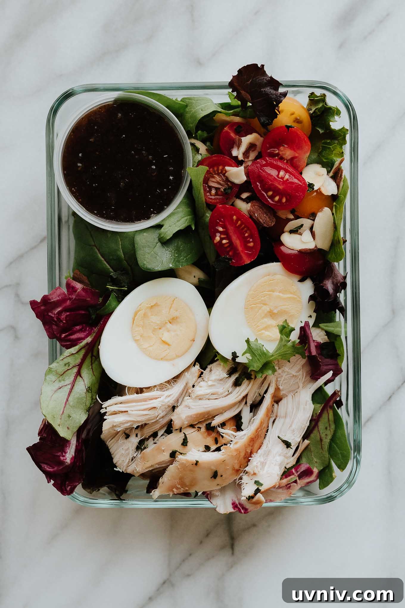 5 Rotisserie Chicken Lunch Prep Ideas for the Week 6 Rotisserie chicken salad with light balsamic vinaigrette