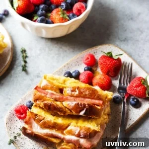 Ham and Cheese Breakfast Casserole Recipe for Brunch and Meal Prep 8 ham and cheese breakfast casserole with bread