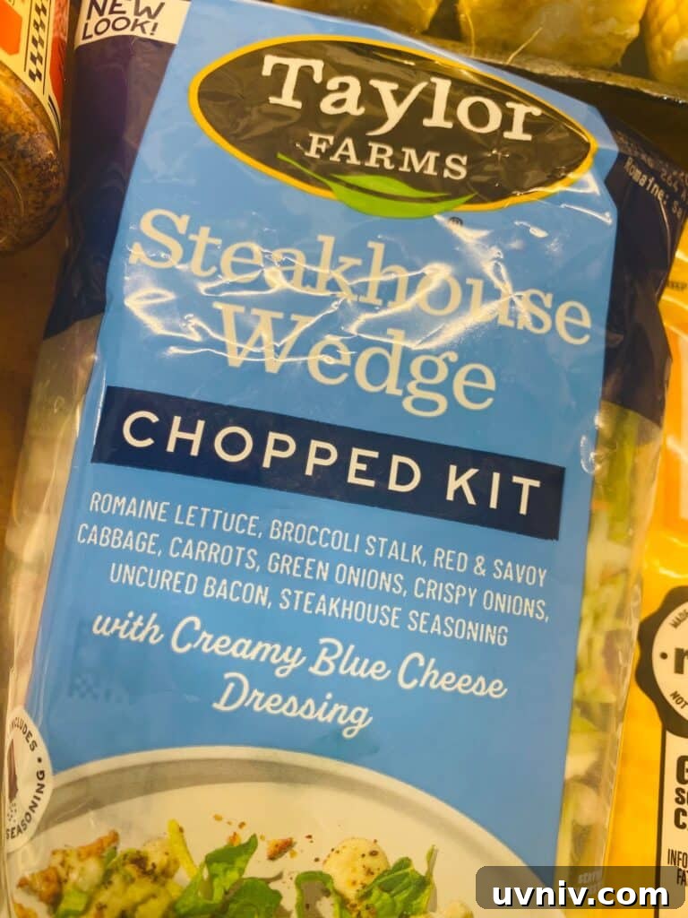 Blackstone Grilled Chopped Steak Salad Recipe 8 salad kit