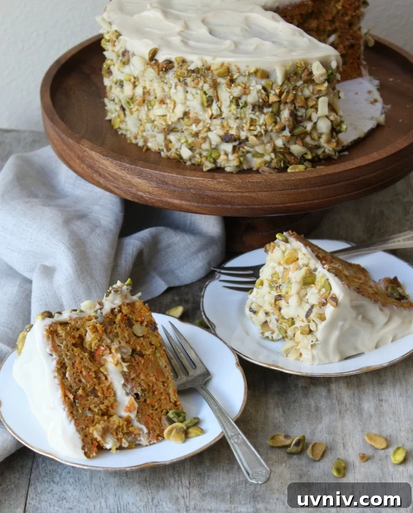 Pistachio and Macadamia Carrot Cake with Cream Cheese Frosting 3 TheLittleEpicurean_carrot cake pistachio