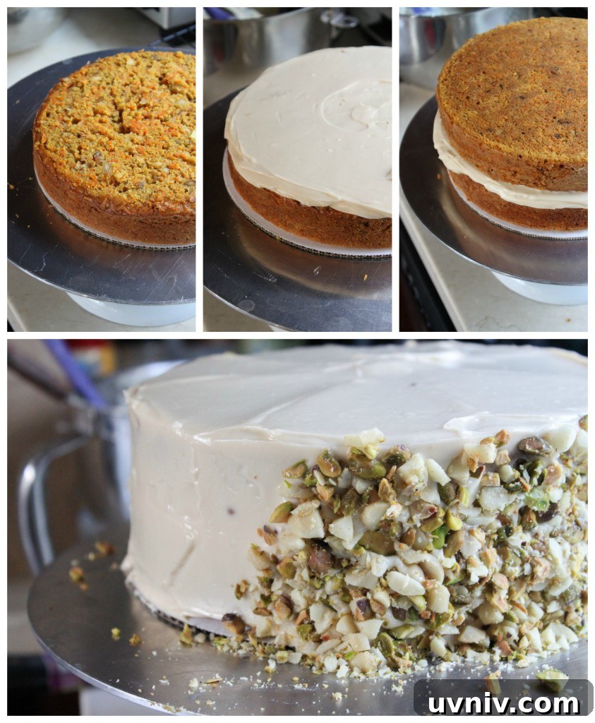 Pistachio and Macadamia Carrot Cake with Cream Cheese Frosting 4 TheLittleEpicurean_pistachio carrot cake