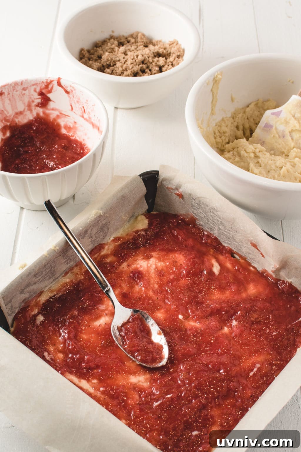 Low-Carb Strawberry Rhubarb Coffee Cake — Gluten-Free Keto-Friendly 6 img 1950 5