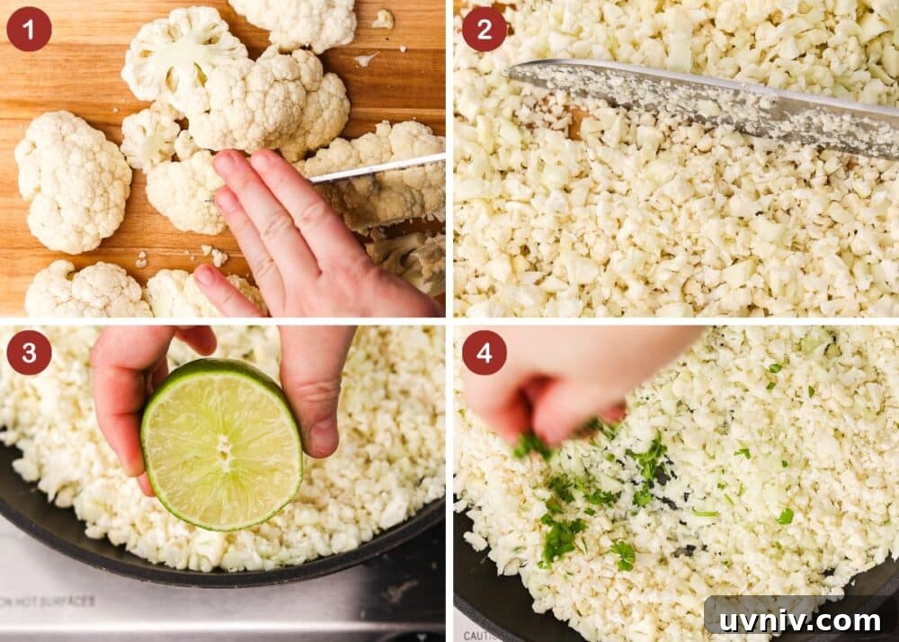 how to make cauliflower rice for keto taco bowls