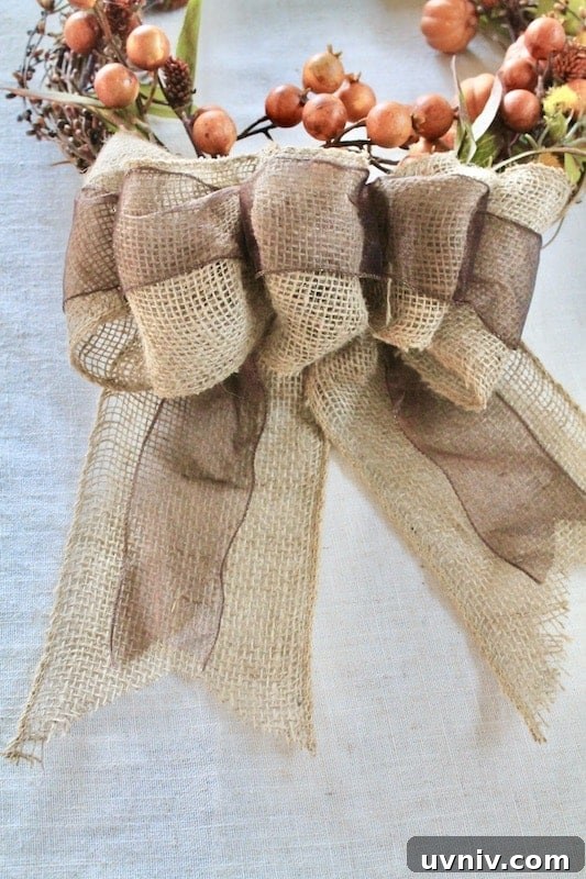DIY Pumpkin Wreath with Burlap and Cozy Fall Spice Colors 17 burlap bow fall wreath with pumpkins