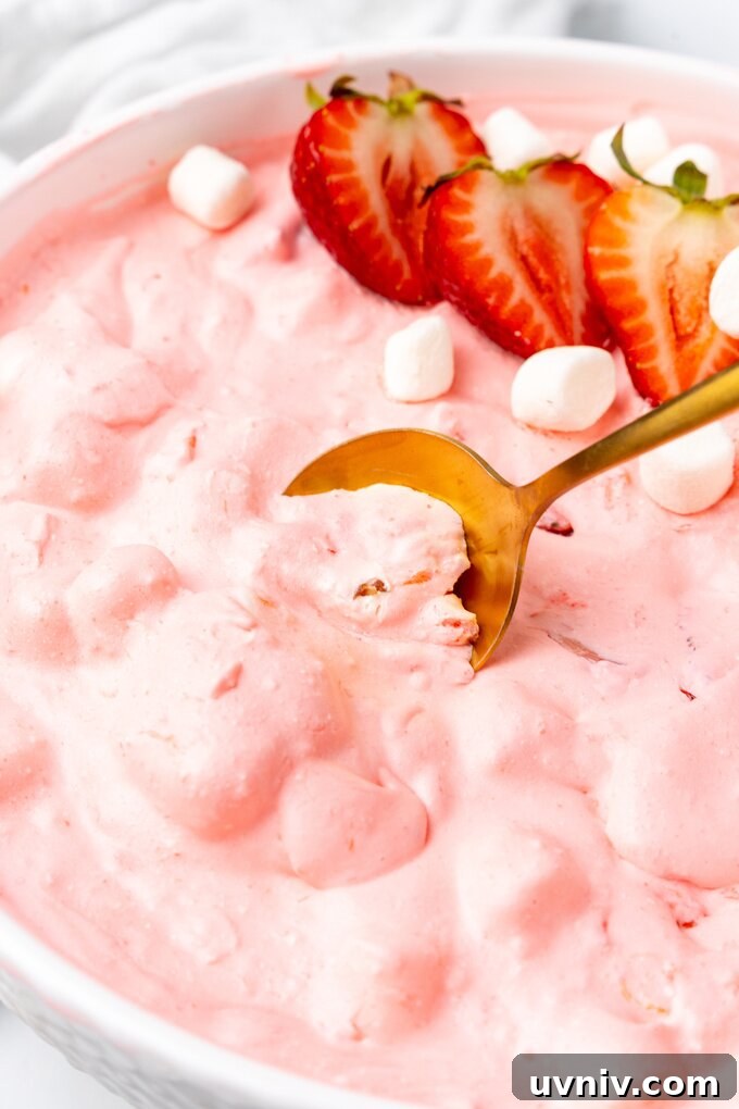 Creamy Strawberry Fluff Dessert Recipe 5 img 21205 8
