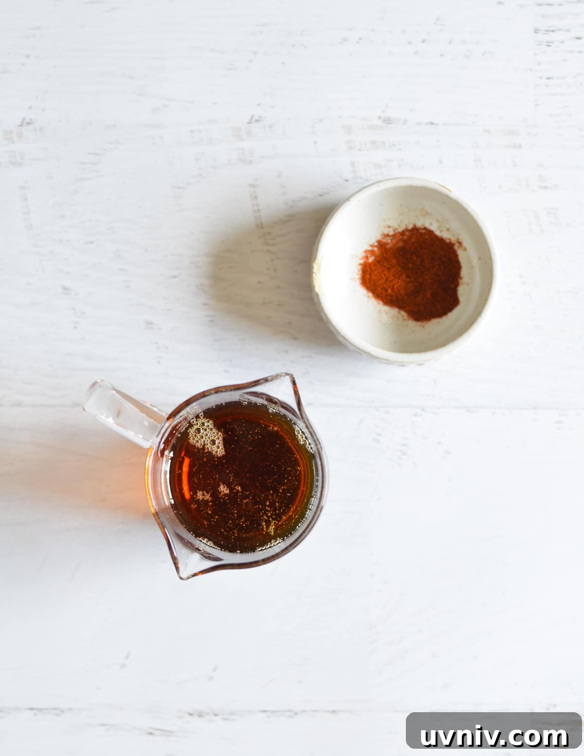 Spicy Maple Syrup Recipe: Sweet Heat for Breakfast & Glaze 3 a bowl of cayenne pepper, maple syrup.