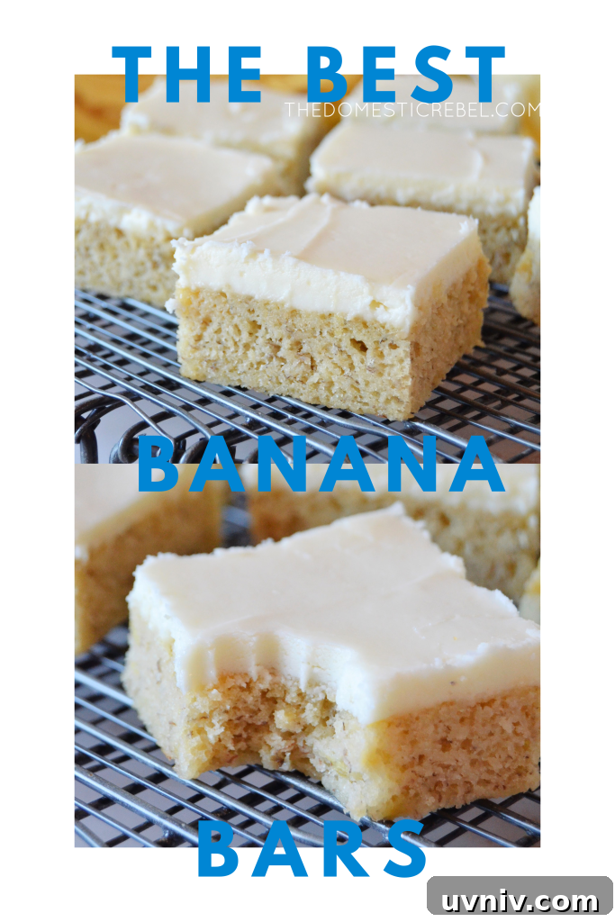 best ever banana bars photo collage