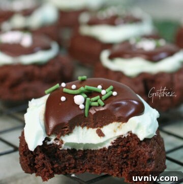 Chocolate Mint Thumbprints