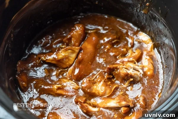 Slow Cooker Honey Mustard Chicken – Moist & Flavorful Recipe 8 cooked chicken