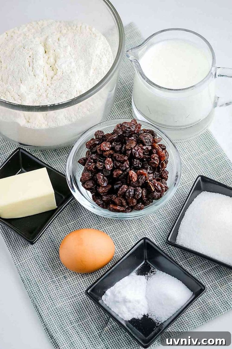 Traditional Irish Soda Bread Recipe for Homemade Loaves 3 ingredients needed to make soda bread: flour, sugar, buttermilk, butter, egg, baking soda, and salt