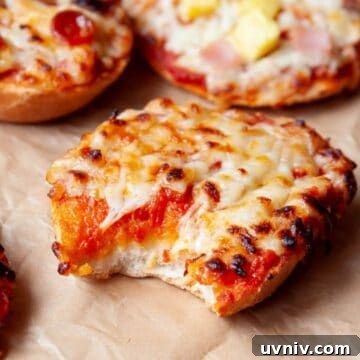5-minute air fryer pizza bagel bites