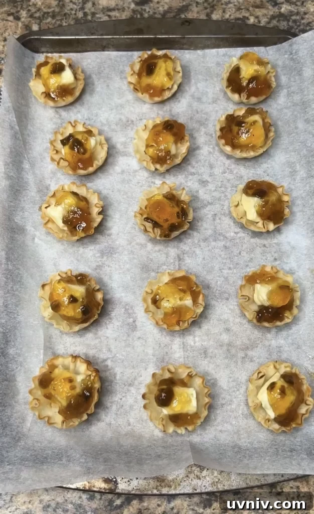 Phyllo Cups with Brie and Apple Jalapeño Jelly (3 Ingredients) 8 img 2446 7