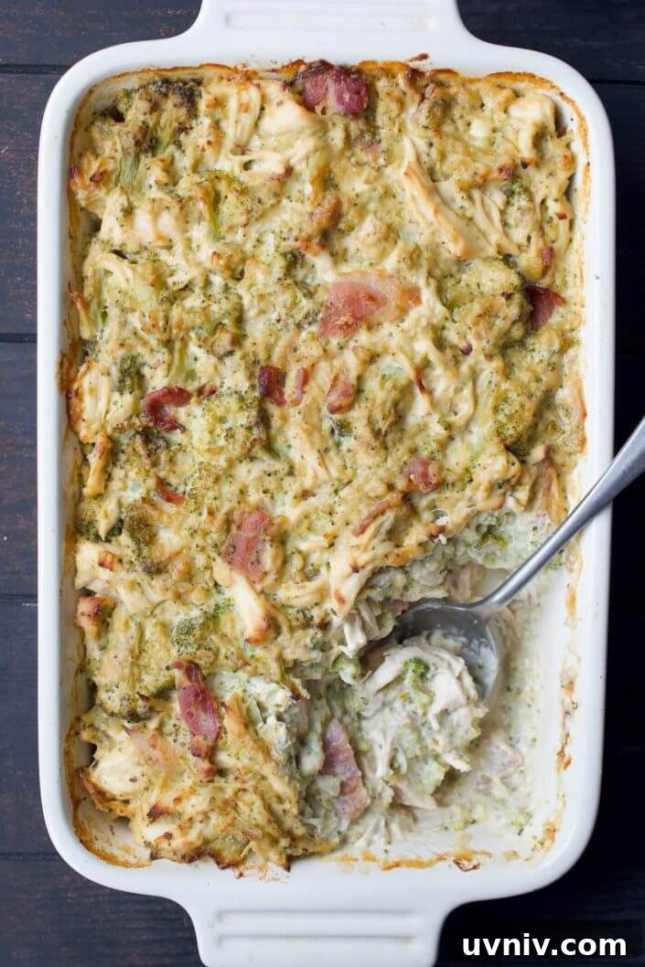 Creamy Chicken, Broccoli & Bacon Casserole | Every Last Bite Creamy Chicken, Broccoli & Bacon Casserole