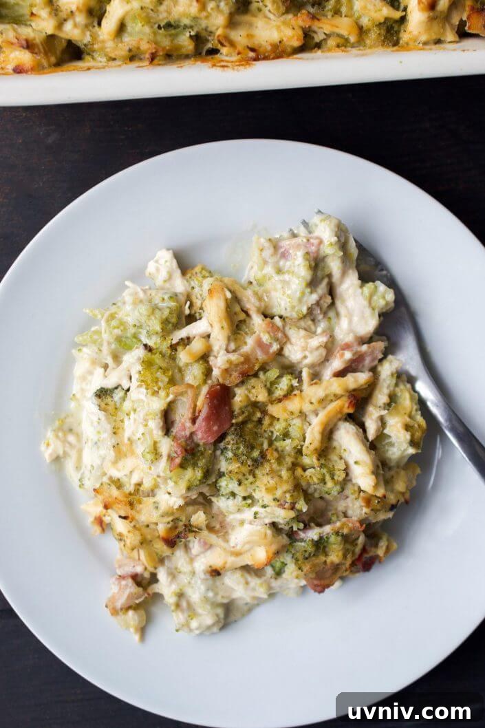 Creamy Chicken, Broccoli & Bacon Casserole | Every Last Bite Creamy Chicken, Broccoli & Bacon Casserole