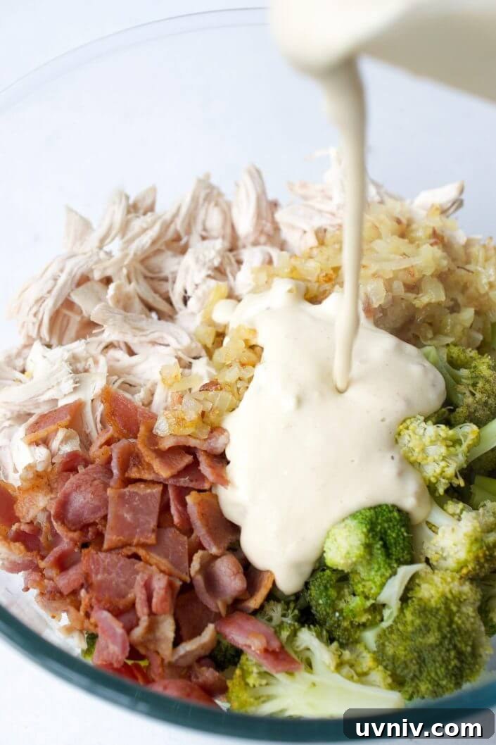 Creamy Chicken, Broccoli & Bacon Casserole | Every Last Bite Creamy Chicken, Broccoli & Bacon Casserole