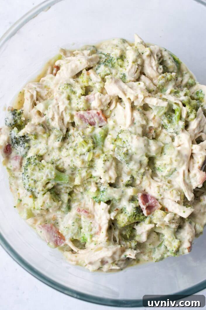 Creamy Chicken, Broccoli & Bacon Casserole | Every Last Bite Creamy Chicken, Broccoli & Bacon Casserole