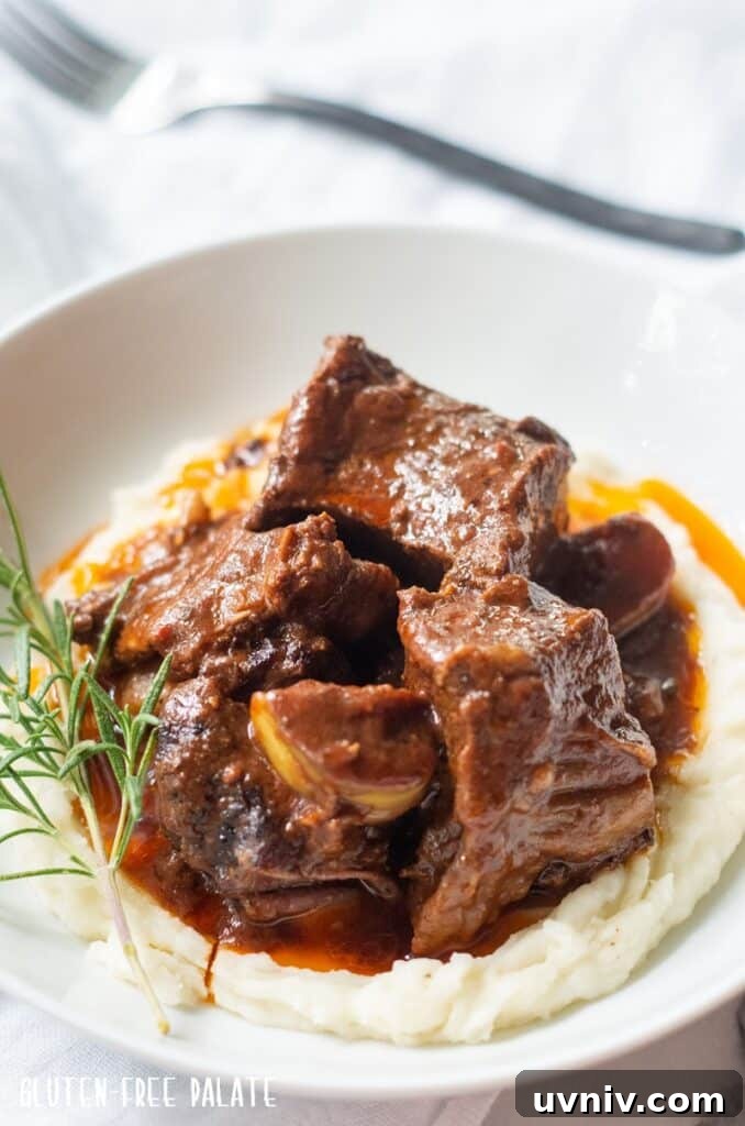 Labor Day Cooking & Baking Deals: Top Discounts on Kitchen Gear 4 A side view of beef short ribs over mashed potatoes