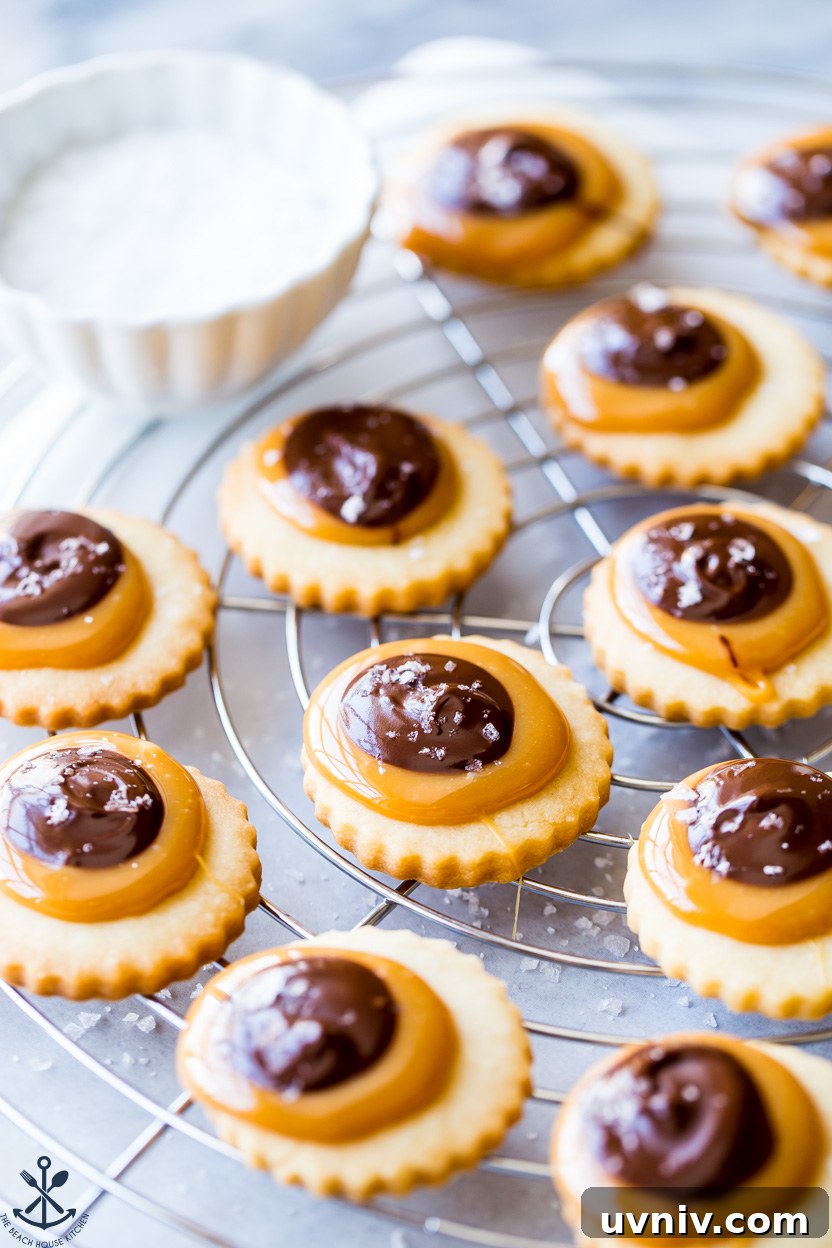 Twix Cookie Bars: Chewy Caramel Chocolate Treat Recipe 3 Up close photo of Twix cookies