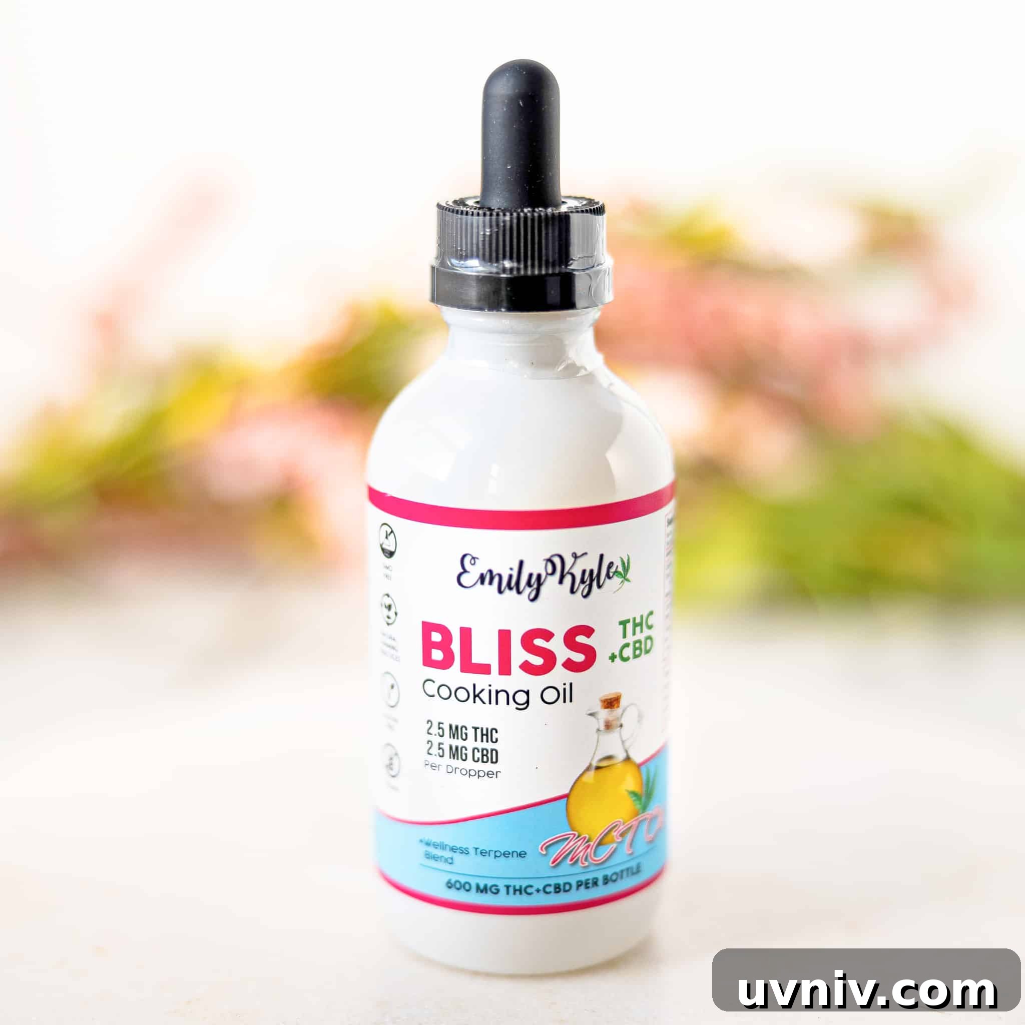 Cannabis Energy Bites: No-Bake Recipe for Lasting Focus 3 A picture of Emily Kyles Bliss cooking oil.