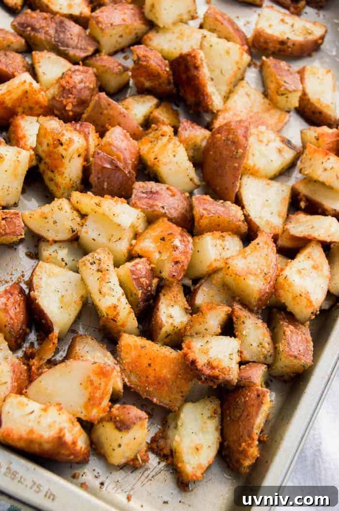 Crispy Roasted Parmesan Garlic Potatoes Recipe 3 Roasted Parmesan Garlic Potatoes