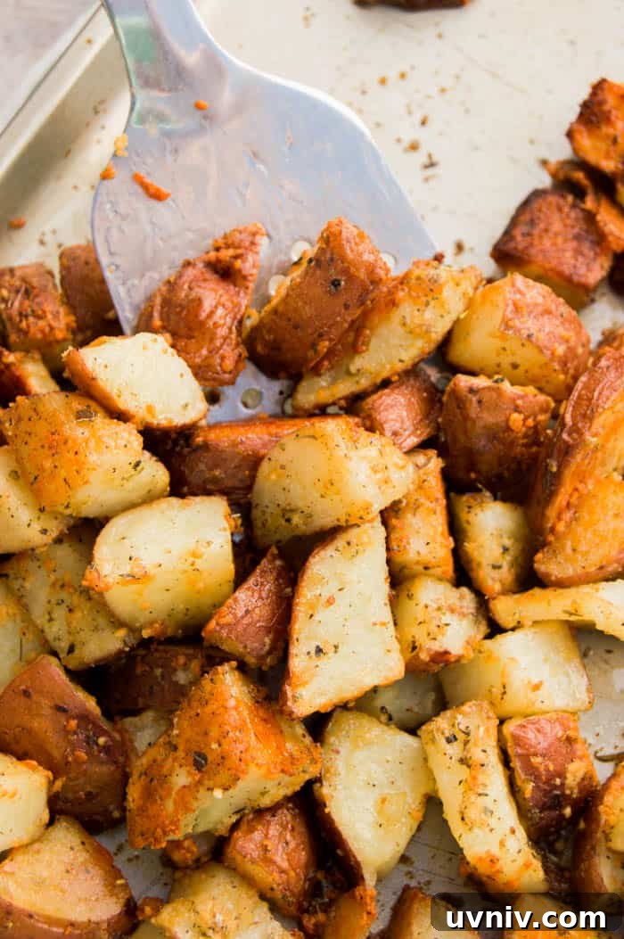 Crispy Roasted Parmesan Garlic Potatoes Recipe 4 Roasted Parmesan Garlic Potatoes