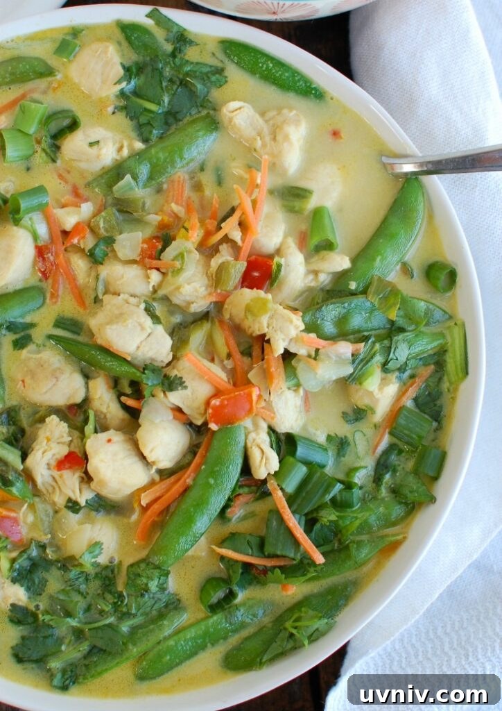Authentic Thai Green Curry Chicken Recipe with Aromatic Herbs 2 Easy Green Curry Chicken above