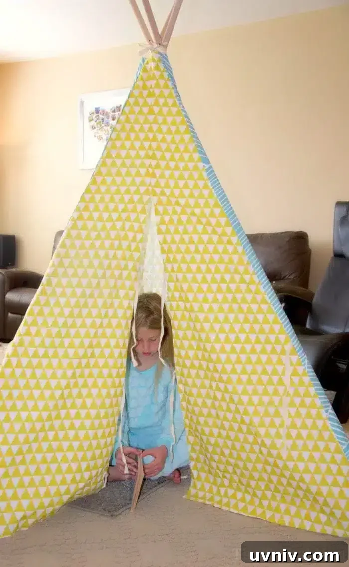 Camping teepee. Camping Birthday Party