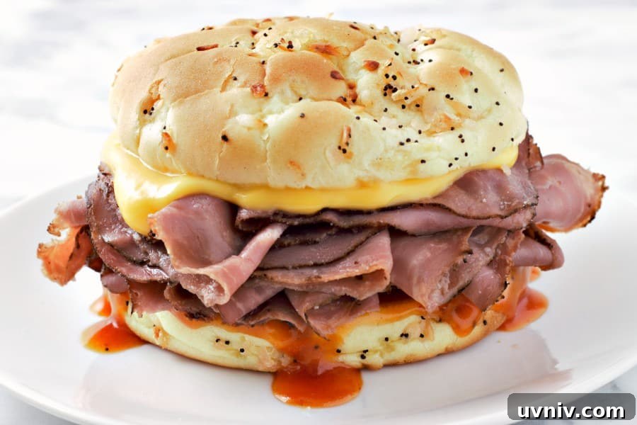 Make-Ahead Arby’s-Style Beef & Cheddar Sandwich Recipe 6 Arby's Beef n Cheddar sandwich copycat