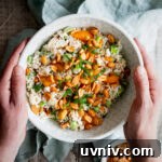 Rice salad with mandarin oranges