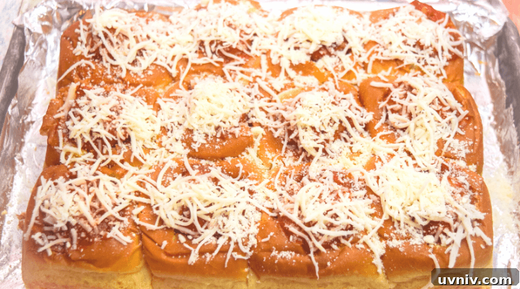 Chicken Meatball Sliders: Game Day Recipes & Party Favorites 7 Cheese on sliders