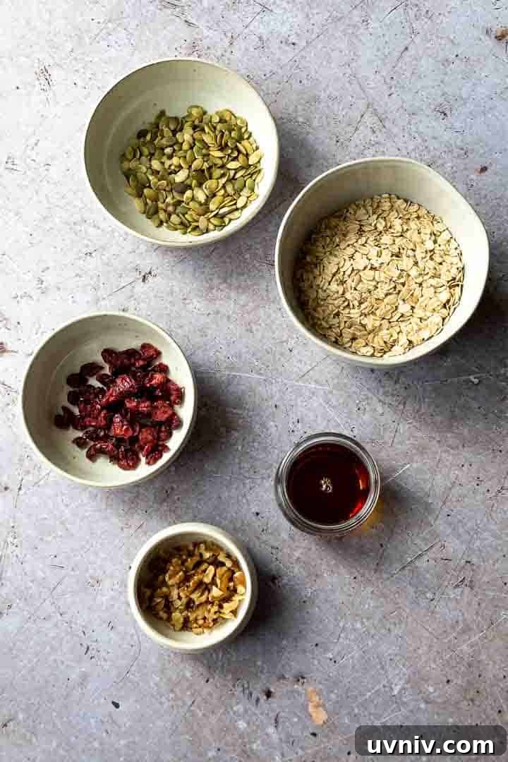 Crispy Oven-Baked Granola Without Oil: Crunchy Homemade Recipe 2 ingredients to make homemade granola recipe