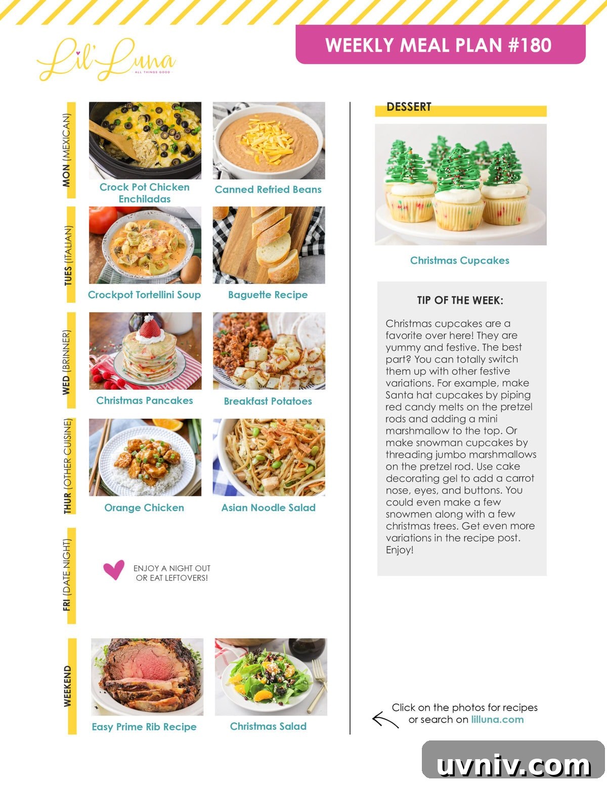 Meal plan 180 graphic.