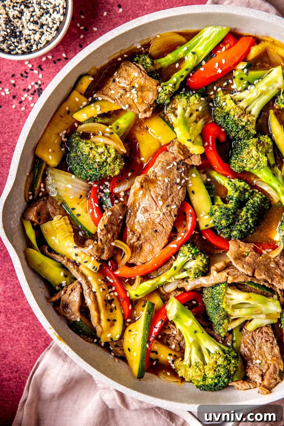 Skillet Skirt Steak Stir-Fry with Tangy Sauce in One Pan 2 Saucy Skirt Steak Stir Fry - Olivia Adriance