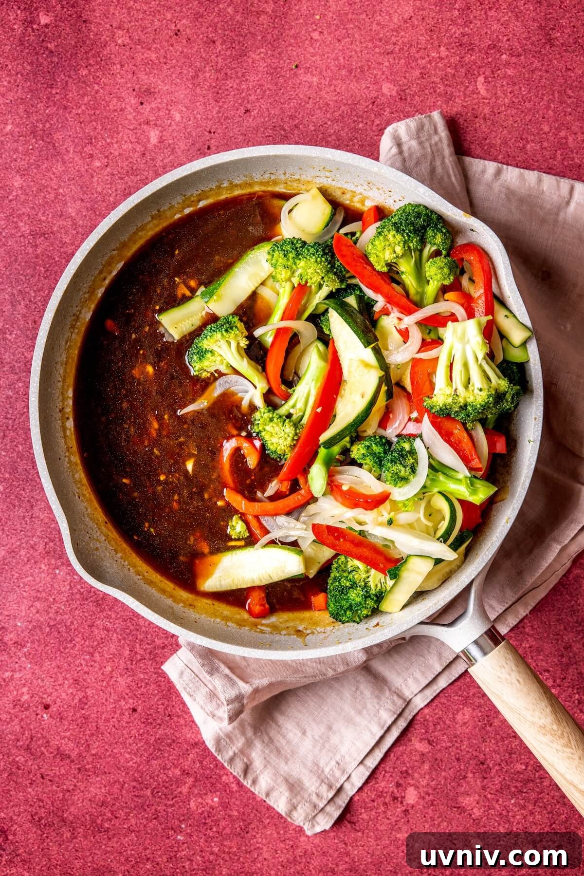 Skillet Skirt Steak Stir-Fry with Tangy Sauce in One Pan 12 Saucy Skirt Steak Stir Fry Step 5 - Olivia Adriance