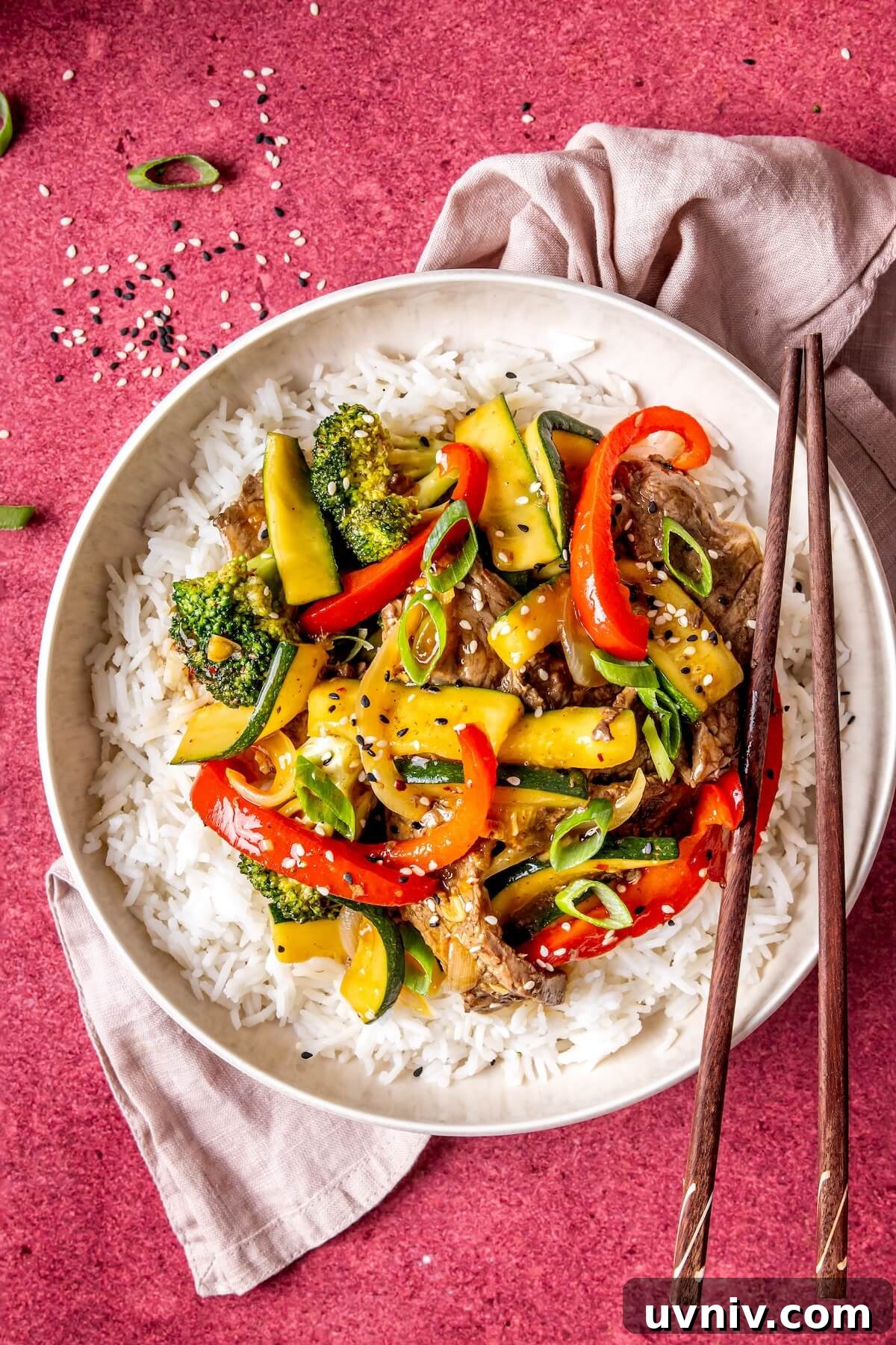 Skillet Skirt Steak Stir-Fry with Tangy Sauce in One Pan 7 Saucy Skirt Steak Stir Fry - Olivia Adriance