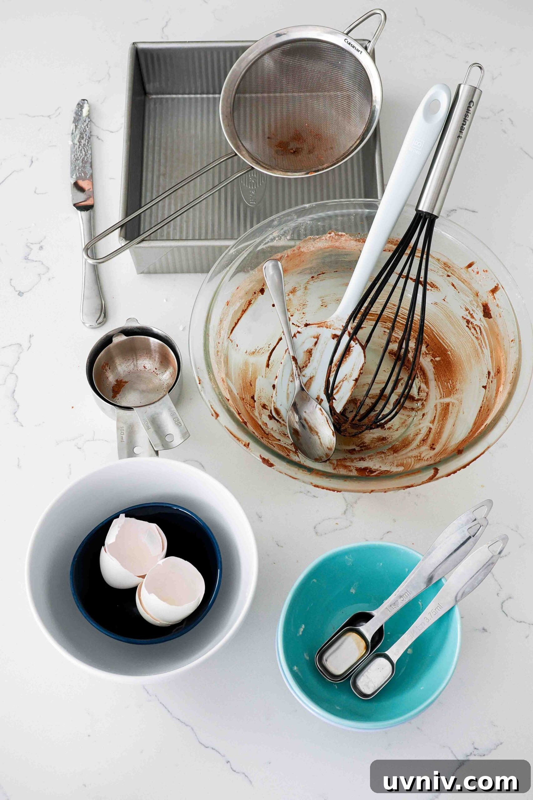 Decadent Peppermint Brownies Recipe for Holiday Baking 17 Dishes from peppermint brownies on a quartz counter.