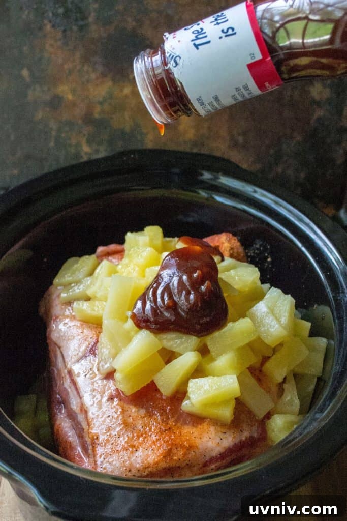Hawaiian Pulled Pork Sandwiches Slow Cooker Recipe 6 Slow Cooker Hawaiian Pulled Pork Sandwich bbq sauce