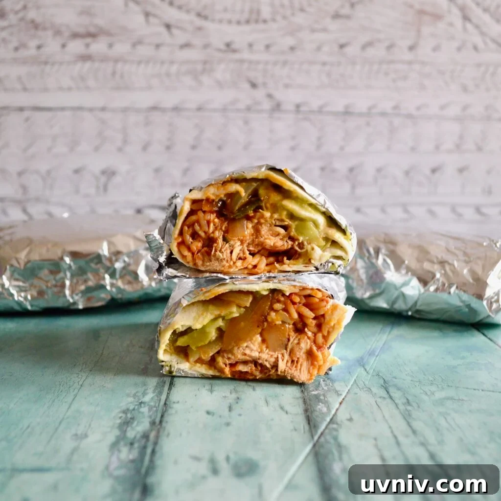chicken burritos