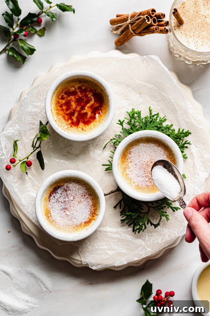 Eggnog Crème Brûlée Recipe: Silky Custard with Caramelized Top 12 Plated dessert