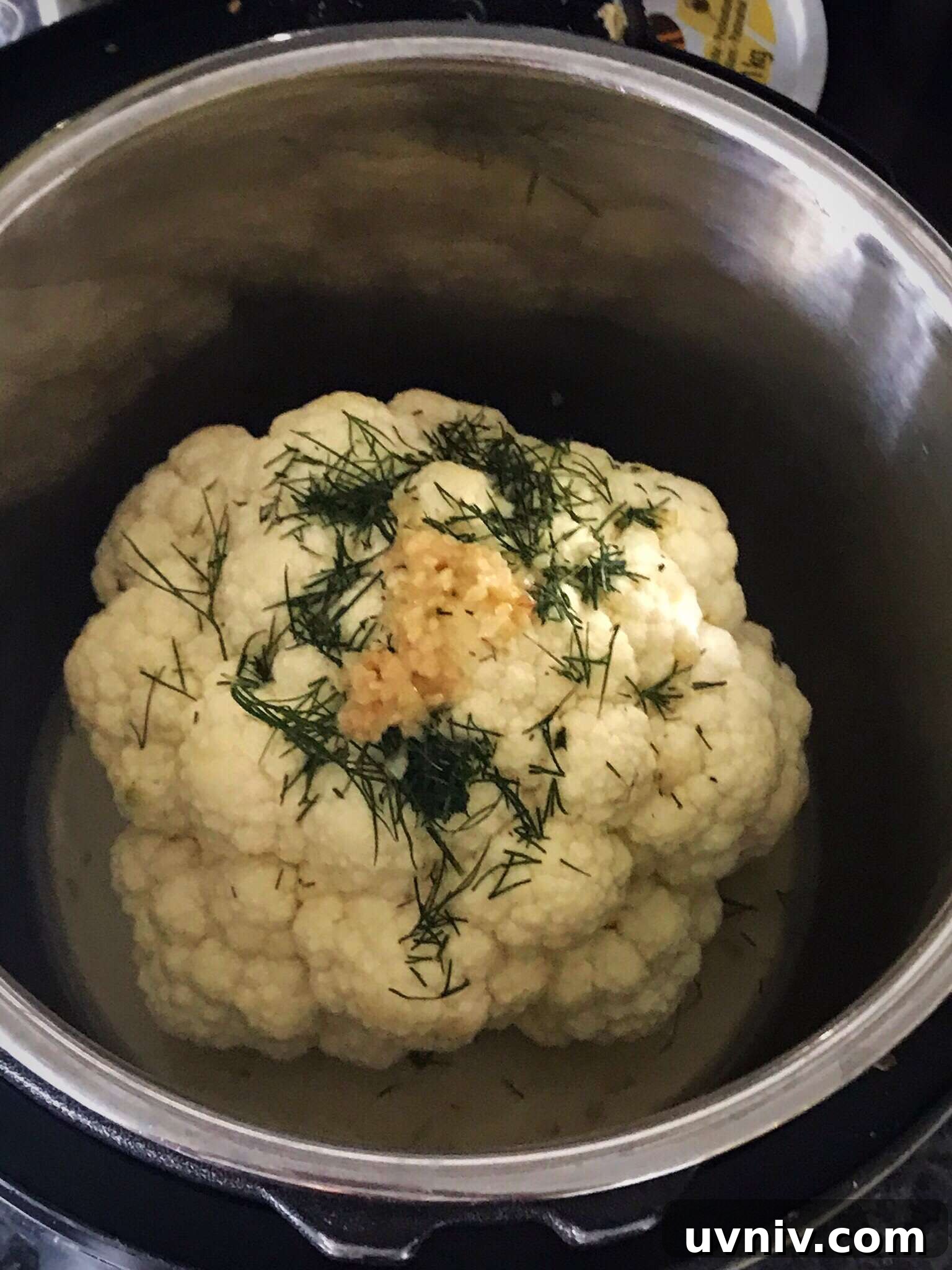 Creamy Garlic and Dill Mashed Cauliflower made in the Instant Pot 2 img 367 2