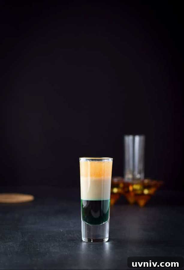 19 Irish-Inspired Recipes to Try This St. Patrick’s Day 13 Irish Flag Shot with black background