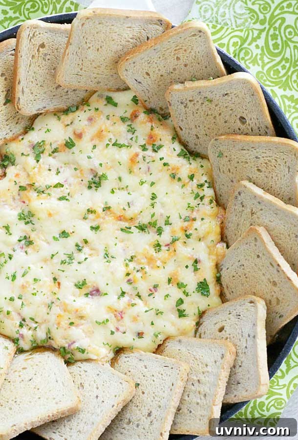 19 Irish-Inspired Recipes to Try This St. Patrick’s Day 10 Ultimate Reuben Dip surrounded with rye bread squares