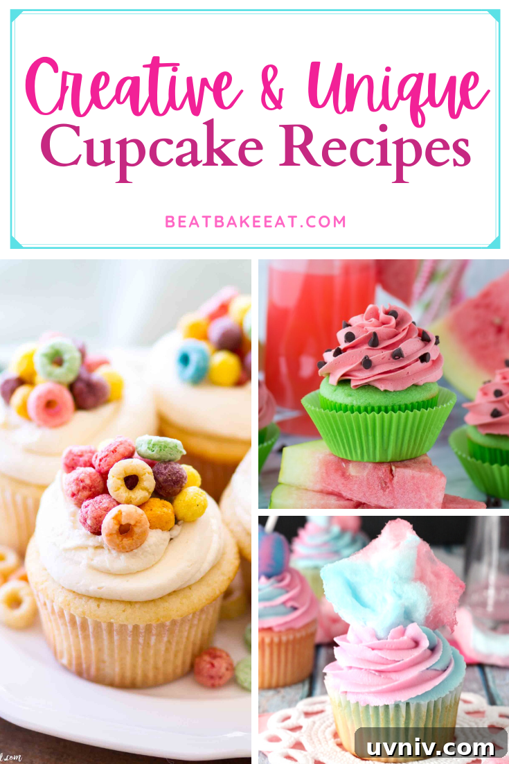 Most Creative and Unique Cupcake Recipes You’ll Love 2 A list of creative and unique cupcake recipes. Tired of making vanilla or chocolate cupcakes? Time to try something different! | Beat Bake Eat