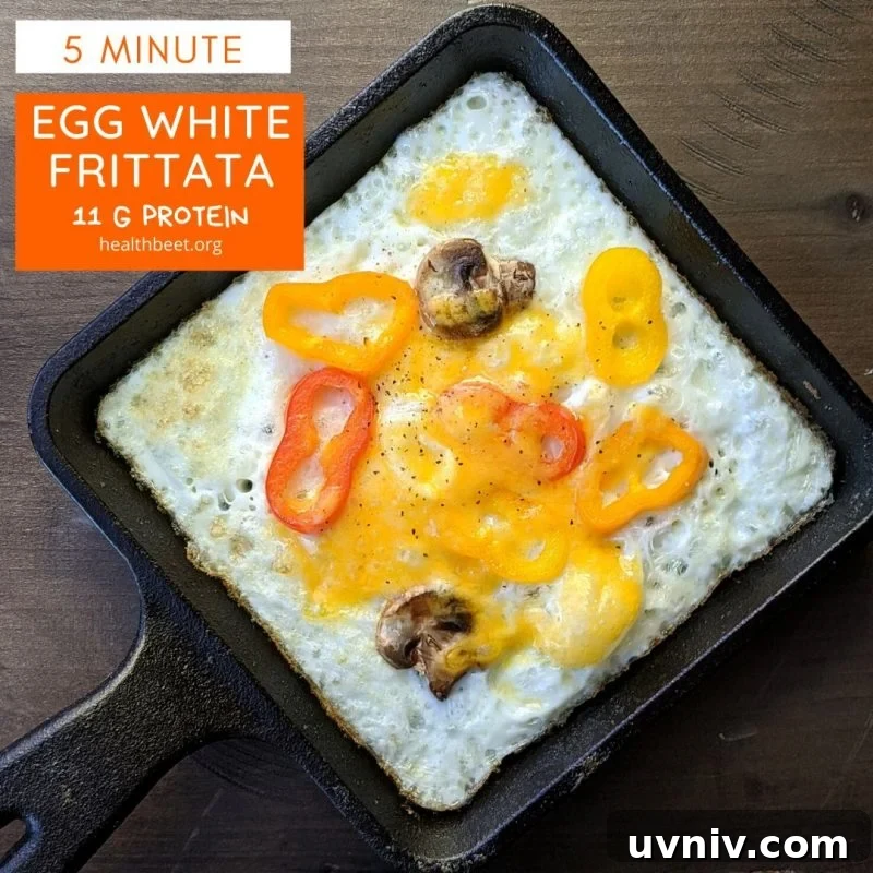 5-Minute Egg White Frittata Recipe for Quick Protein Breakfast 2 low carb low calorie egg white frittata