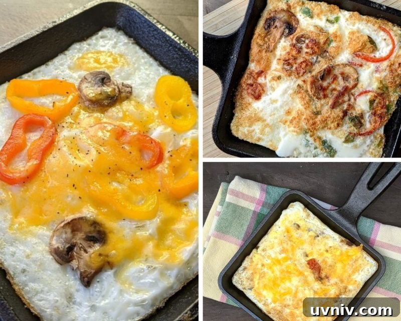 5-Minute Egg White Frittata Recipe for Quick Protein Breakfast 4 three different 5 Minute Egg White Frittatas