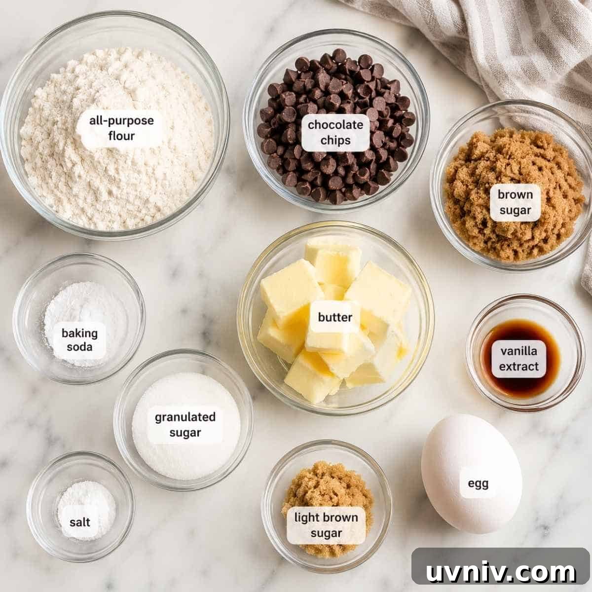 Ingredients needed for cookie fries. 