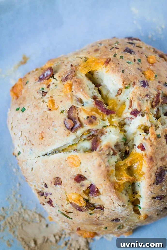 Bacon Cheddar Chive Bread-3