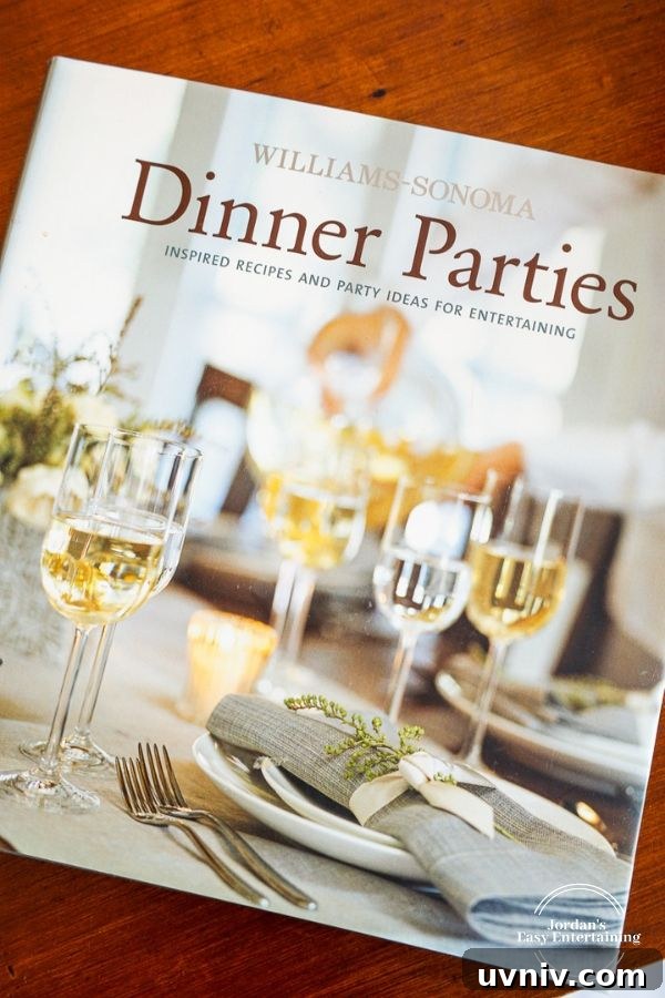 the Williams Sonoma Dinner Parties Cookbook cover