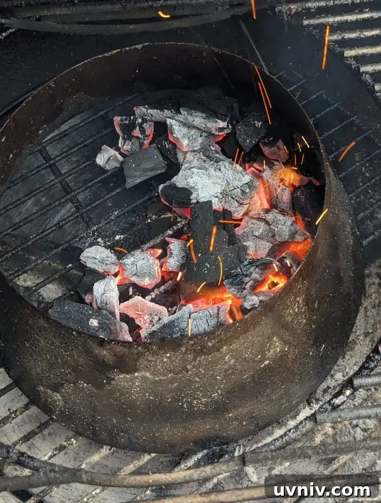 charcoal in the Vortex on a Weber Kettle grill charcoal in the Vortex on a Weber Kettle grill