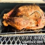 Top Side Dishes to Serve with Smoked Turkey 3 Brine Bomb Turkey smoking on a pit boss pellet grill